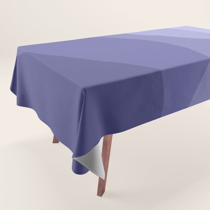 Abstract Color Waves Very Peri Tablecloth Gallery Image 1
