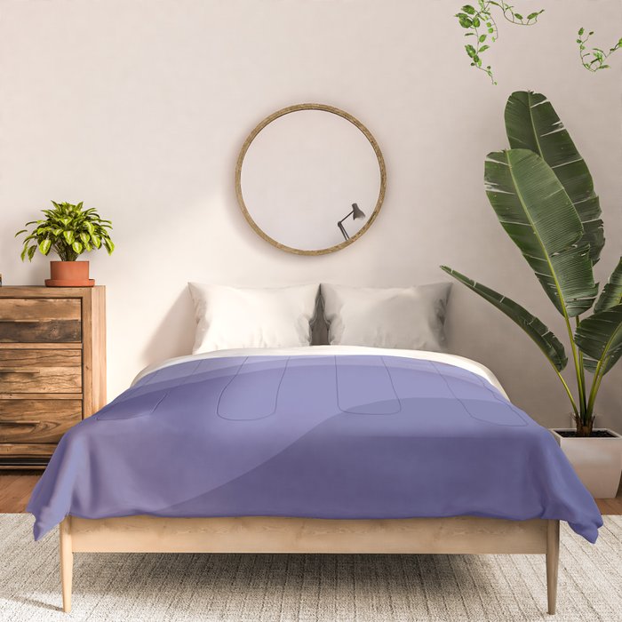 Abstract Color Waves Very Peri Comforter Gallery Image 3