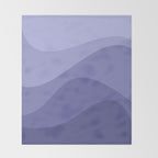 Abstract Color Waves Very Peri Throw Blanket Gallery Image 2