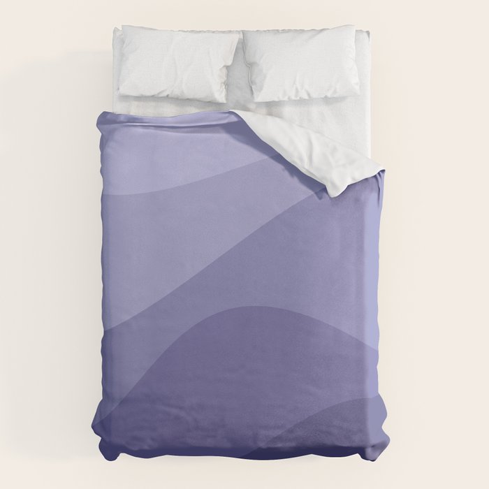 Abstract Color Waves Very Peri Duvet Cover Gallery Image 6