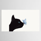 Cat and Butterfly Tablecloth Gallery Image 2