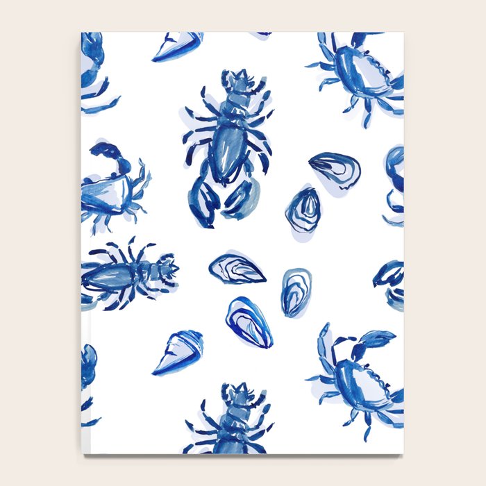 Blue and White Sea Life II Notebook Gallery Image 4