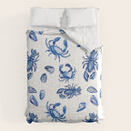 Blue and White Sea Life II Comforter Gallery Image 6