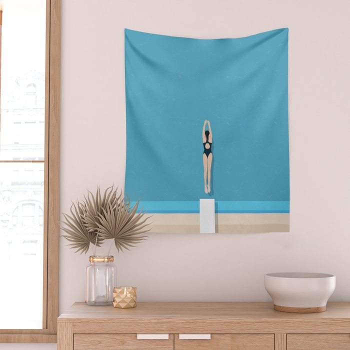 Diving In  Wall Tapestry Gallery Image 2