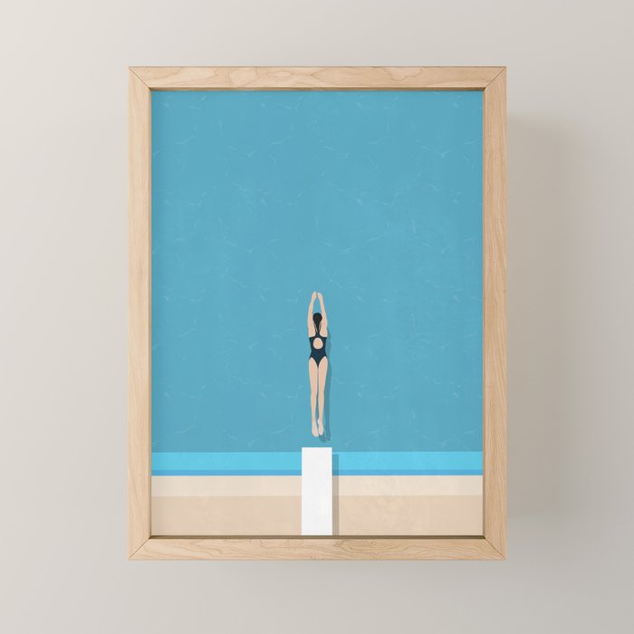 Diving In  Mini Art Print Gallery Image 1