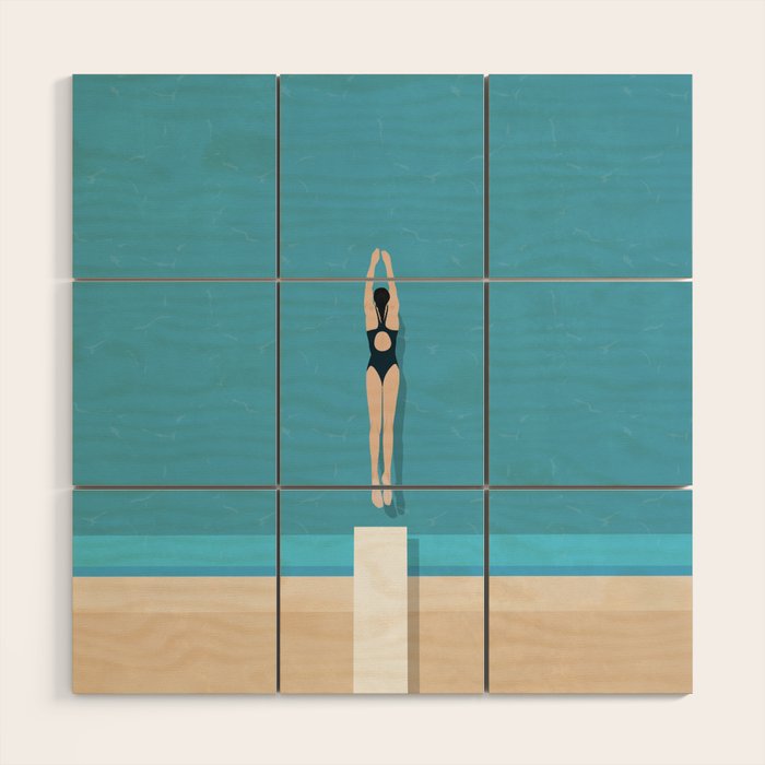 Diving In  Wood Wall Art Gallery Image 1