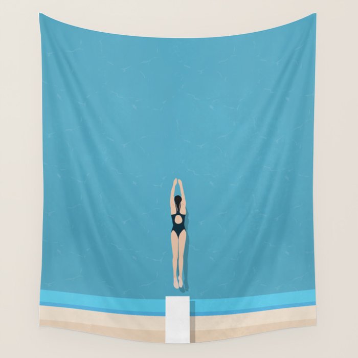 Diving In  Wall Tapestry Gallery Image 4