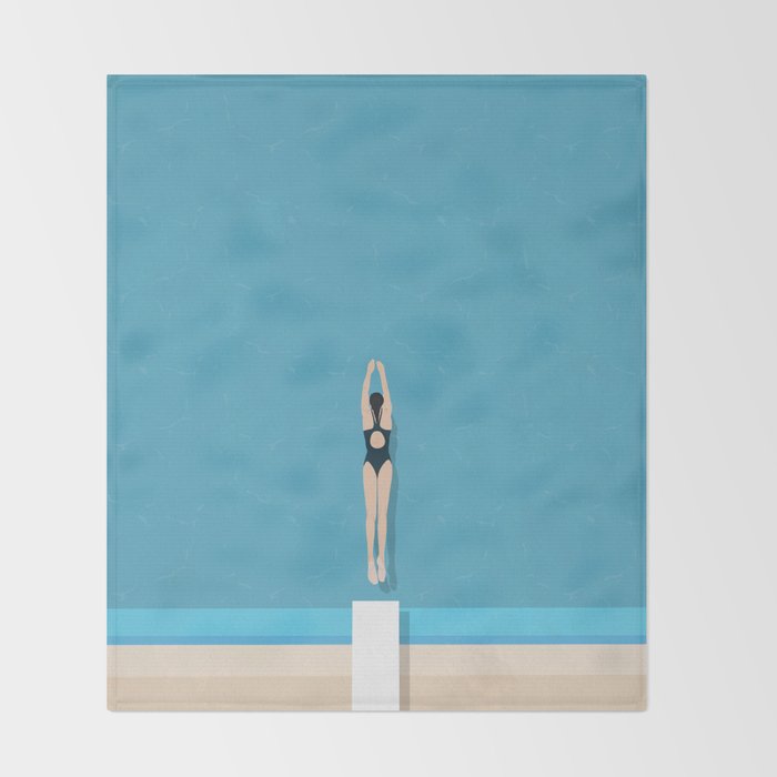 Diving In  Throw Blanket Gallery Image 2