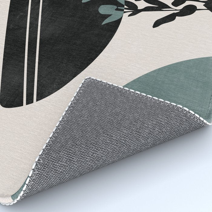 Eucalyptus Boho Botanical Rug Gallery Image 4
