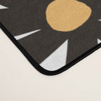 Retro modern black daisies  Desk Mat Gallery Image 4