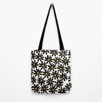 Retro modern black daisies  Tote Bag Gallery Image 2