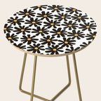 Retro modern black daisies  Side Table Gallery Image 2