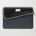 Dragonfly Pattern II Dark Blue Laptop Sleeve Gallery Image 2