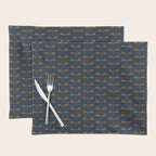 Dragonfly Pattern II Dark Blue Placemat Gallery Image 1