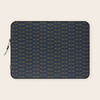Dragonfly Pattern II Dark Blue Laptop Sleeve Gallery Image 1