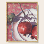 Red Pomegranates Serving Tray Gallery Image 1