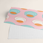Colorful retro coffee cup art pattern Wrapping Paper Gallery Image 2