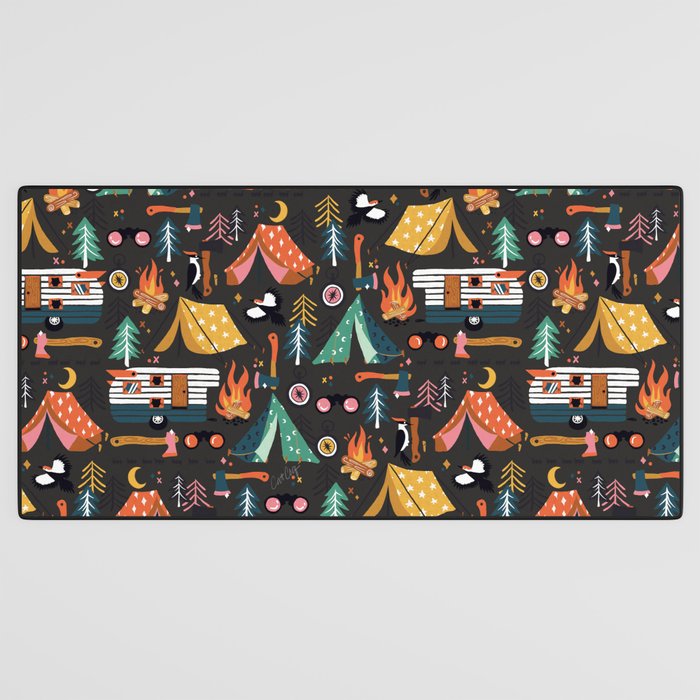 Camping Kit - Charcoal Desk Mat Gallery Image 3