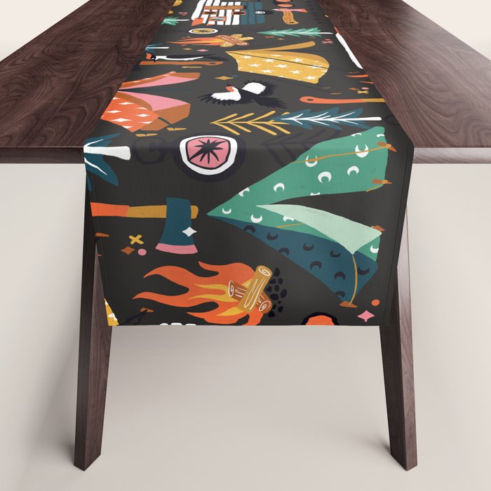 Camping Kit - Charcoal Table Runner Gallery Image 1