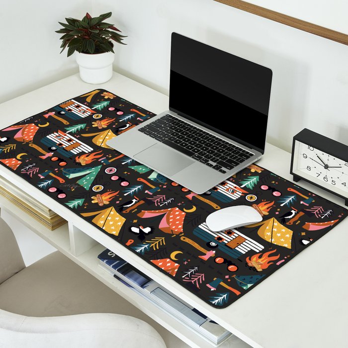 Camping Kit - Charcoal Desk Mat Gallery Image 2