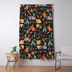 Camping Kit - Charcoal Window Curtain Gallery Image 5