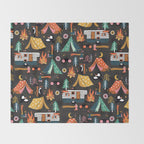 Camping Kit - Charcoal Throw Blanket Gallery Image 2