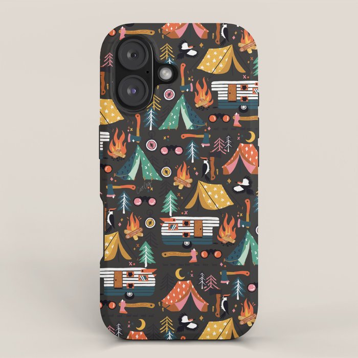 Camping Kit - Charcoal iPhone Case Gallery Image 1