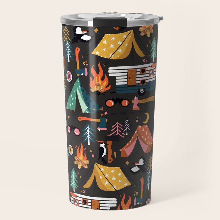 Camping Kit - Charcoal Travel Mug Gallery Image 1