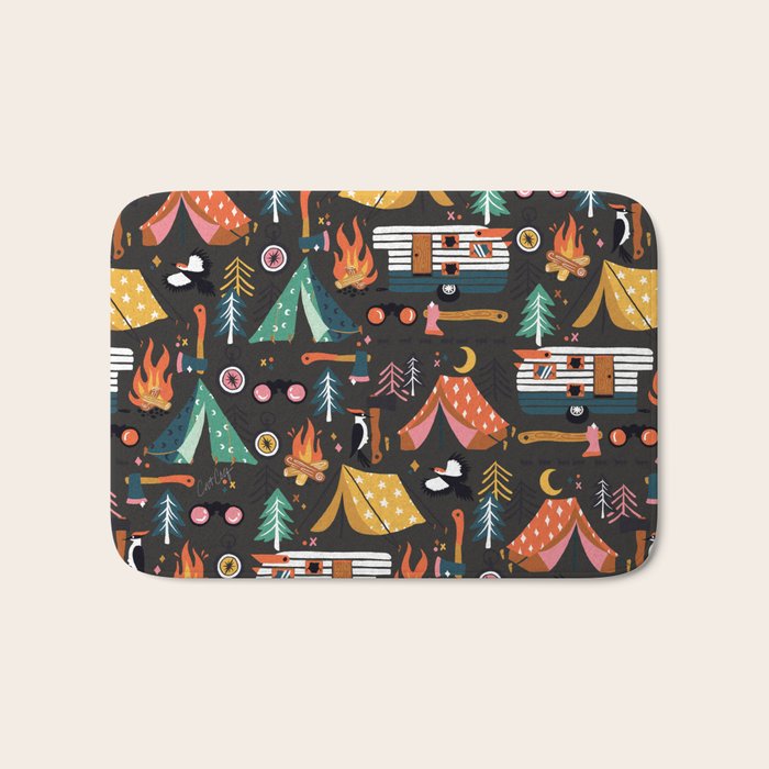 Camping Kit - Charcoal Bath Mat Gallery Image 1