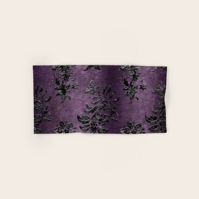 Embossed Black Velvet 03 Bath Towel Gallery Image 1