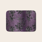 Embossed Black Velvet 03 Bath Mat Gallery Image 1