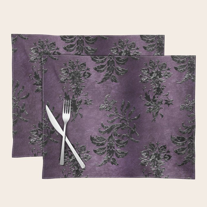 Embossed Black Velvet 03 Placemat Gallery Image 1