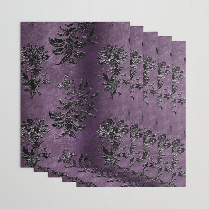 Embossed Black Velvet 03 Wrapping Paper Gallery Image 3