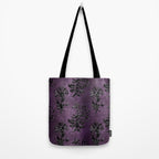Embossed Black Velvet 03 Tote Bag Gallery Image 2