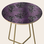 Embossed Black Velvet 03 Side Table Gallery Image 2