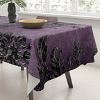 Embossed Black Velvet 03 Tablecloth Gallery Image 3