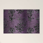 Embossed Black Velvet 03 Welcome Mat Gallery Image 1