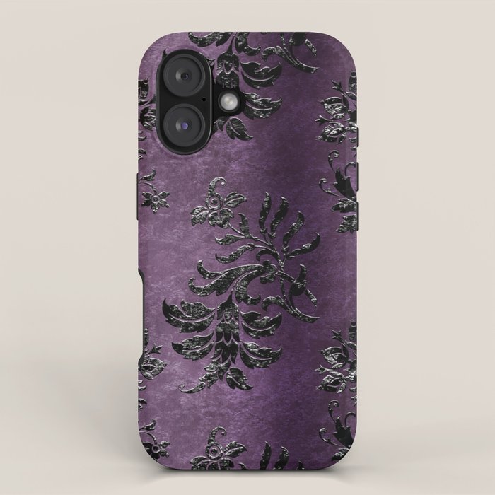 Embossed Black Velvet 03 iPhone Case Gallery Image 1