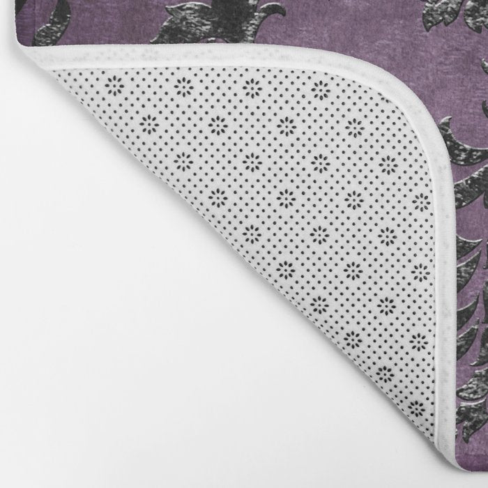 Embossed Black Velvet 03 Bath Mat Gallery Image 2