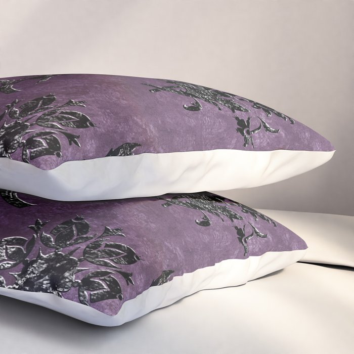 Embossed Black Velvet 03 Pillow Sham Gallery Image 3