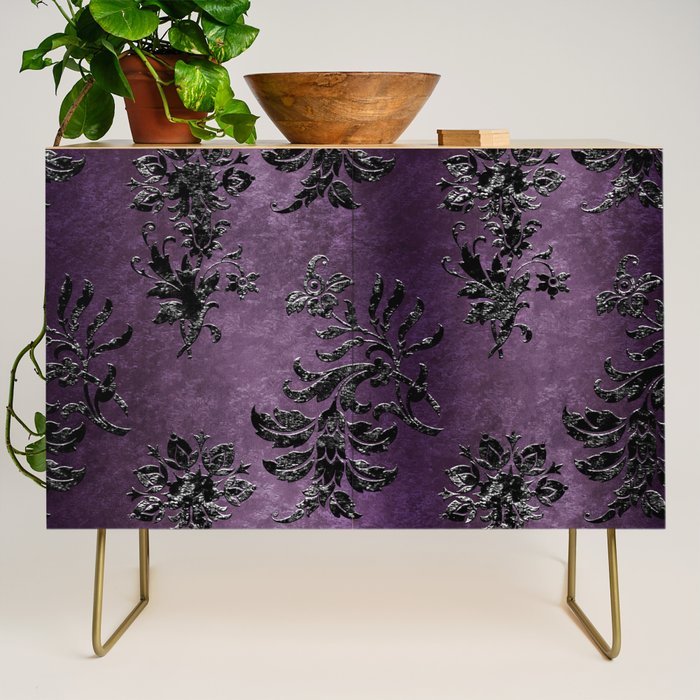 Embossed Black Velvet 03 Credenza Gallery Image 1