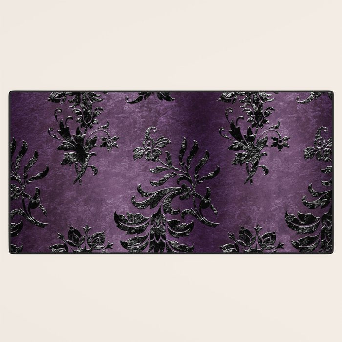 Embossed Black Velvet 03 Desk Mat Gallery Image 3