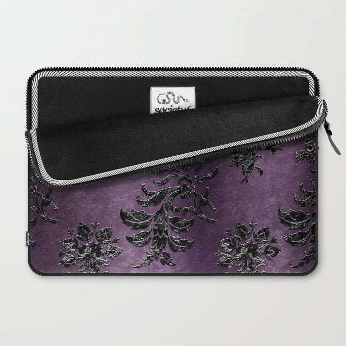 Embossed Black Velvet 03 Laptop Sleeve Gallery Image 2