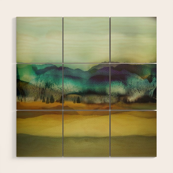 Blue Mountain Wood Wall Art Gallery Image 1