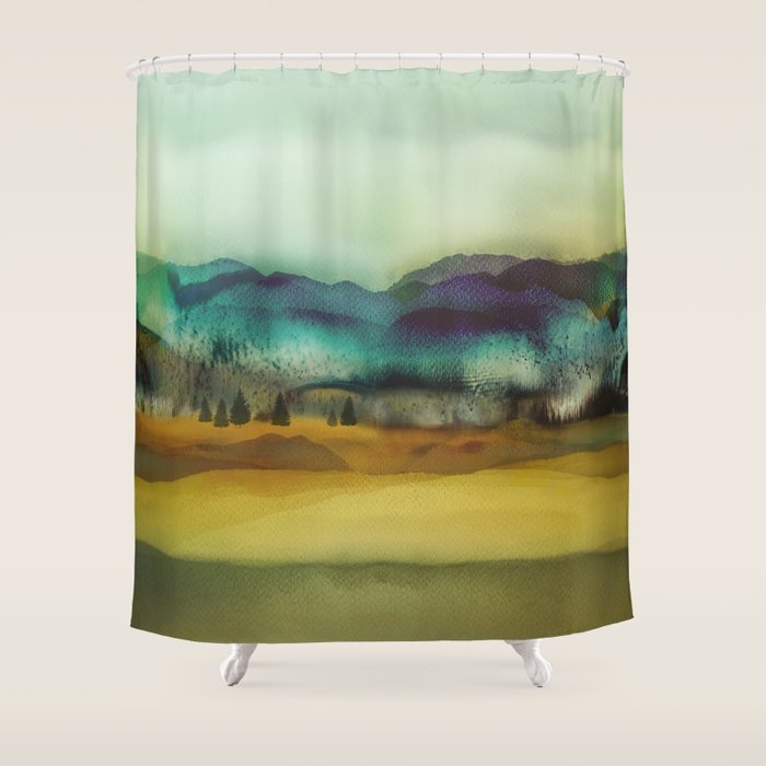 Blue Mountain Shower Curtain Gallery Image 1