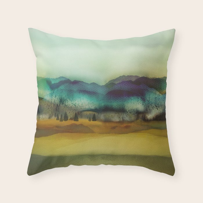 Blue Mountain Throw Pillow Gallery Image 6