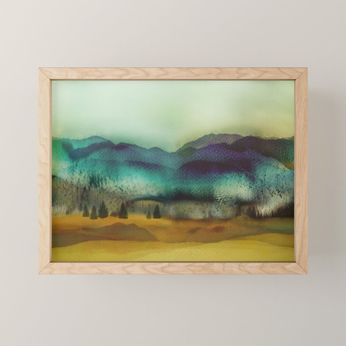 Blue Mountain Mini Art Print Gallery Image 1