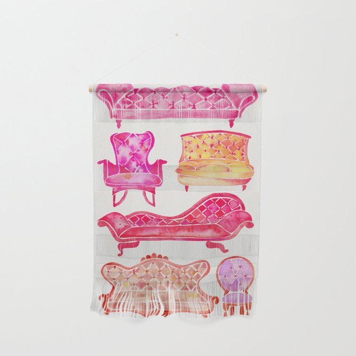 Victorian Lounge - Pink Palette Wall Hanging Gallery Image 1