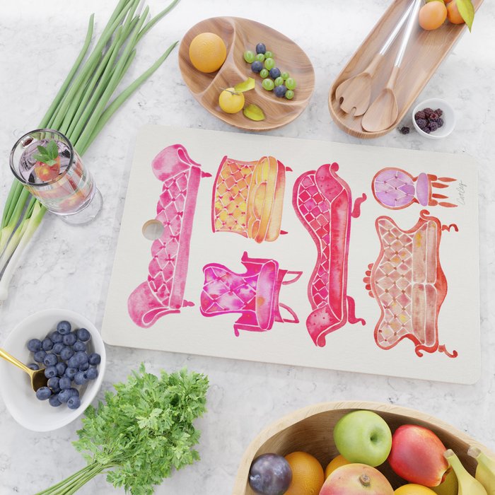 Victorian Lounge - Pink Palette Cutting Board Gallery Image 2