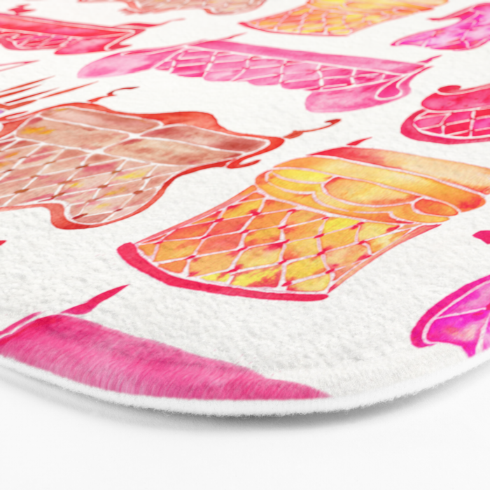 Victorian Lounge - Pink Palette Bath Mat Gallery Image 3
